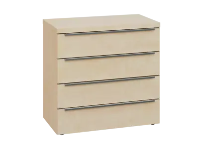 SIN 2 - 84Z kancelářská skříň, 4-zásuvková, 770x800x400, bříza světlá